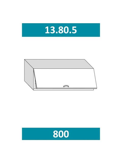 13.80.5 ДОМИНИКА Шкаф настенный на 800 с 1-й гор. дв.