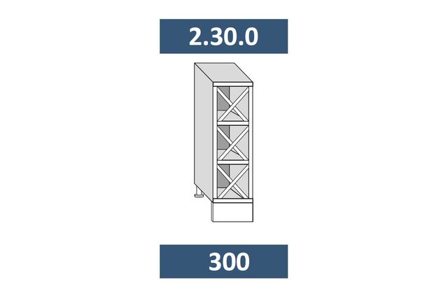 2.30.0  Шкаф-стол винный на 300  (ЛДСП)