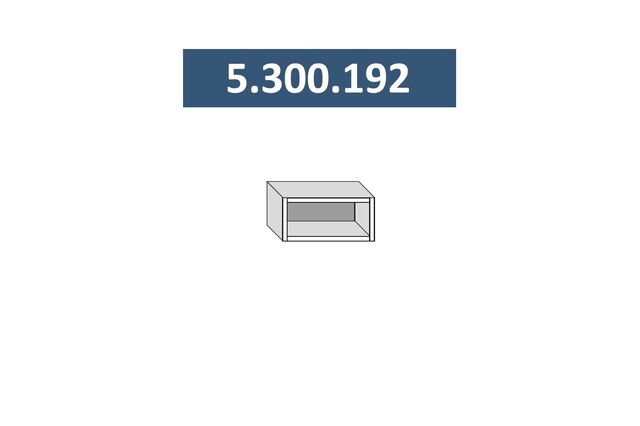 5.300.192  Стефани полка 300м (h=192), с фурнитурой ЛДСП