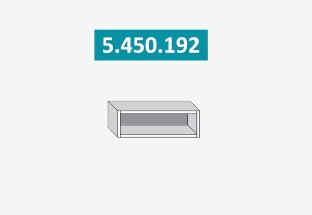 5.450.192  Стефани полка 450м (h=192), с фурнитурой ЛДСП