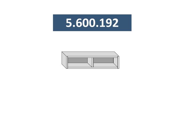5.600.192 Стефани полка 600м (h=192), с фурнитурой ЛДСП