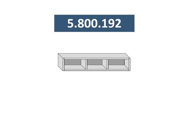 5.800.192 Стефани полка 800м (h=192), с фурнитурой ЛДСП