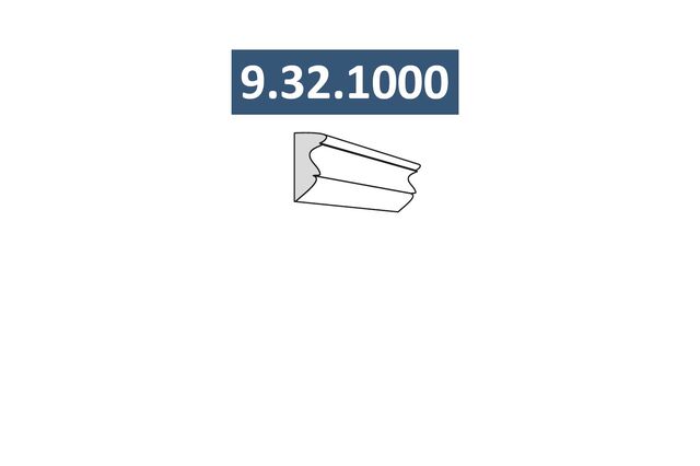 9.32.1000 Багет (п/м) МДФ ПВХ (max размер 2200мм)