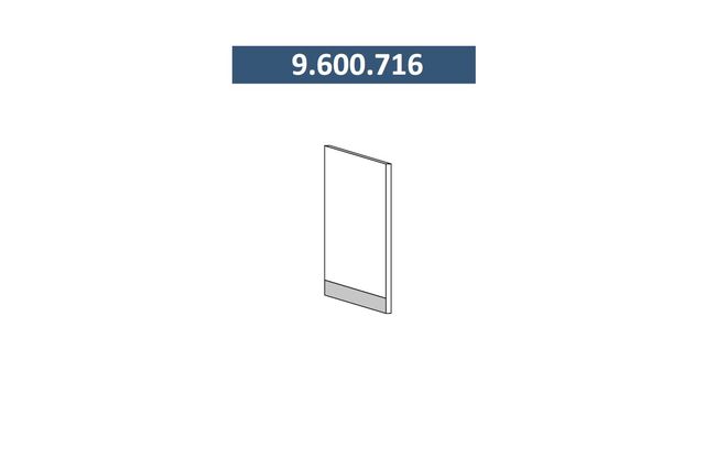 9.600.716 Фасадная панель МДФ  для посудомоечной машины на 600