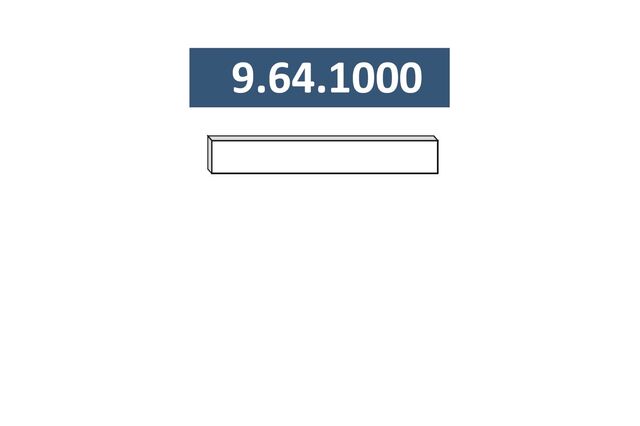 9.64.1000 Световая планка МДФ ПВХ с уголками  (max размер 2200мм)