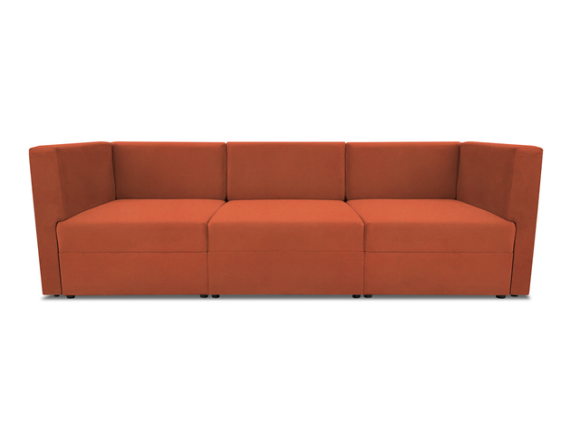 Диван модульный прямой Бергамо три секции Dream Orange кат. 2