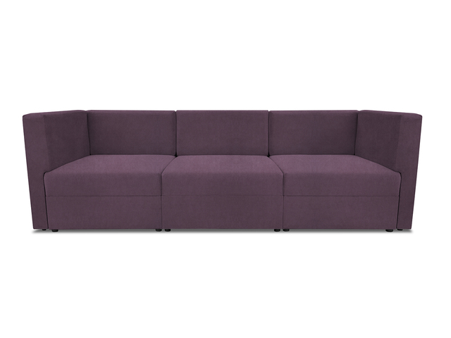 Диван модульный прямой Бергамо три секции Dream Plum кат. 2