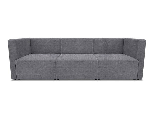 Диван модульный прямой Бергамо три секции Savana Plus Ash кат. 1