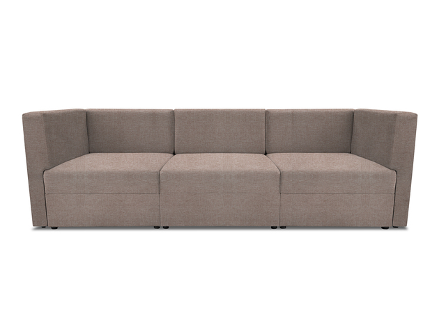 Диван модульный прямой Бергамо три секции Savana Plus Mocca кат. 1