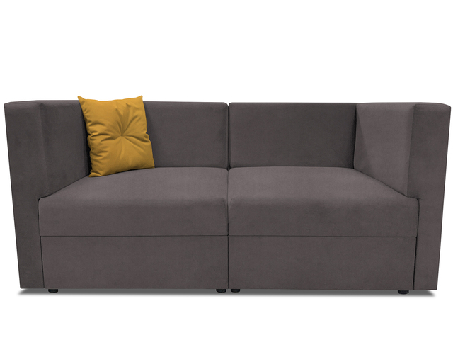 Диван модульный прямой Бергамо две секции Dream Grey кат. 2