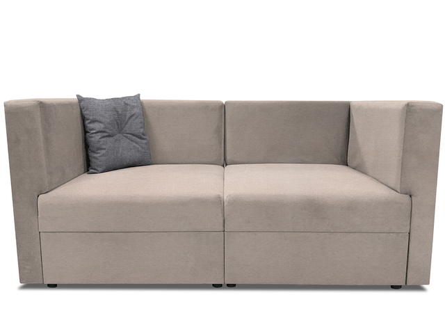 Диван модульный прямой Бергамо две секции Savana Plus Ivory кат. 1