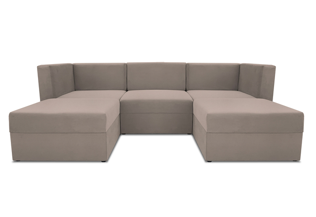 Диван модульный угловой Бергамо пять секций Dream beige кат. 2