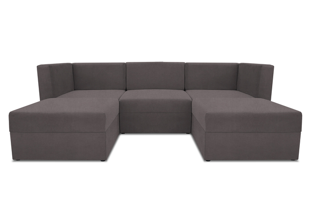 Диван модульный угловой Бергамо пять секций Dream Grey кат. 2