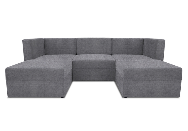 Диван модульный угловой Бергамо пять секций Savana plus Ash кат. 1
