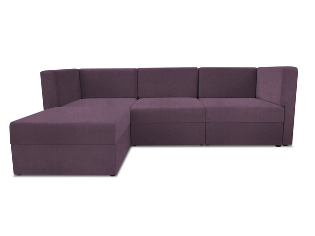 Диван модульный угловой Бергамо четыре секции Dream Plum кат. 2
