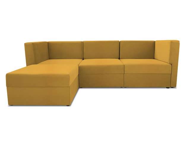Диван модульный угловой Бергамо четыре секции Dream Yellow кат. 2