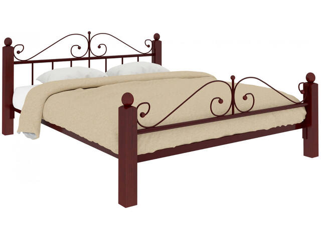 Кровать Диана Lux plus коричневая