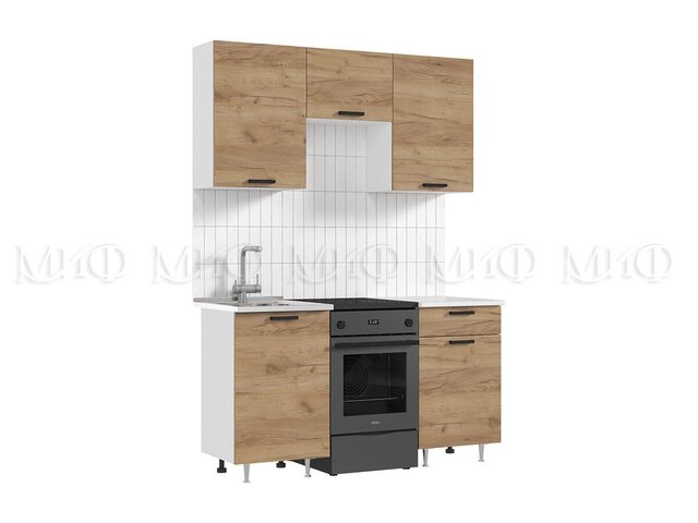 Кухня Рио New ЛДСП Дуб Крафт 1500