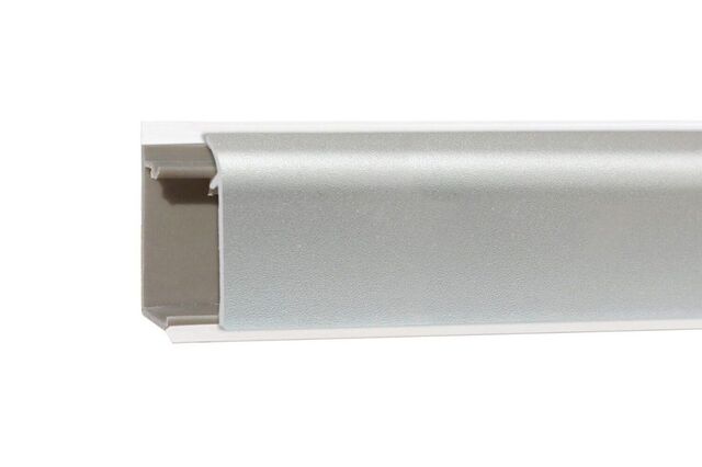 Плинтус алюминиевый для столешниц КВАДРО СЕРЕБРО (3000мм)