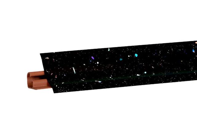 Плинтус для столешниц korner №56 глянец ледяная искра темная (3000мм)