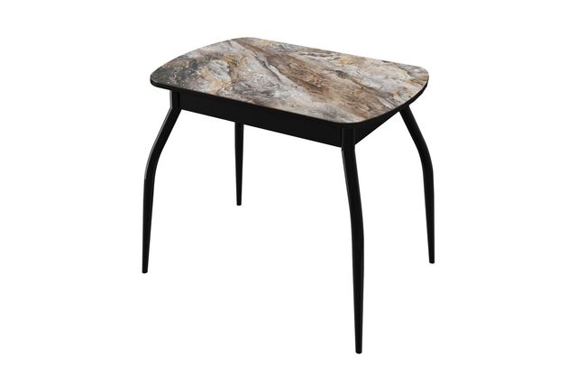 Стол Бостон, фотопечать Паладина коричневая/черный триумф