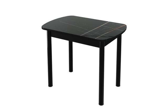 Стол Бостон, ф/п Черный тунис, 900*600 мм, венге/брифинг черный