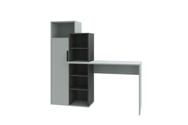 Стол компьютерный Комбо, серый-черный ясень/серый