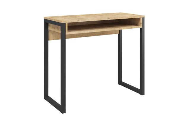 Стол письменный Леонардо, дуб бунратти/черный