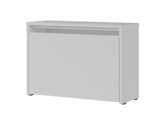 Обувница Искра (1) фасад с ручкой-захватом белый