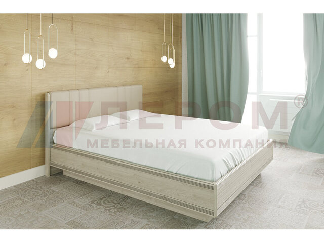 Кровать с мягким изголовьем КР-1014 1800х2000 Гикори Джексон светлый