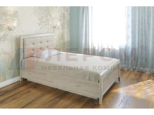 Кровать с мягким изголовьем КР-1031 1200х2000 Гикори Джексон светлый
